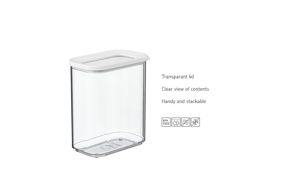 Rosti Modula Storage Box With Clear Lid 1500-Millilitre Capacity