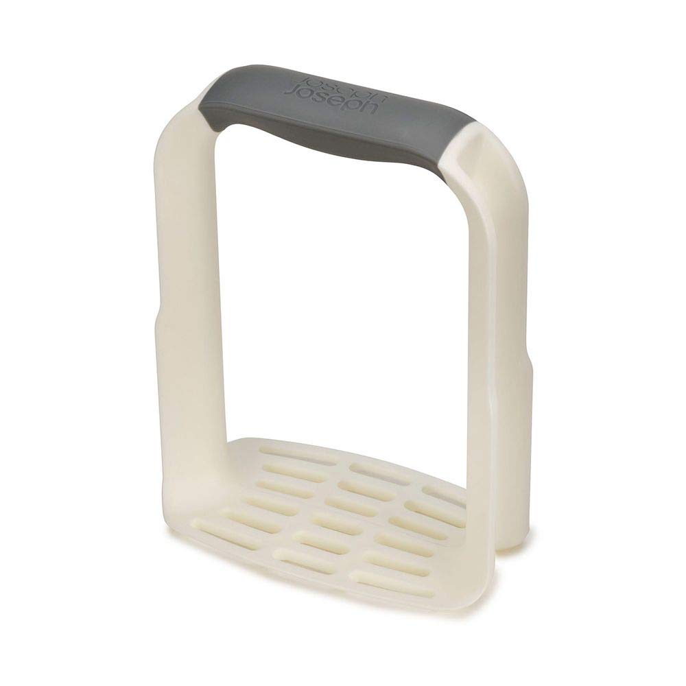 Joseph Joseph 20140 Easy-Mash Plastic Potato Masher Ergonomic with Non-slip Grip and Pan-scraping Edges Dishwasher Safe, One-siz
