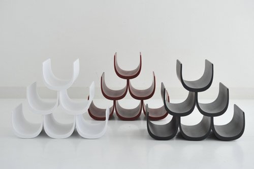Alessi ''Noe'' Modular Bottle Holder In Thermoplastic Resin, White