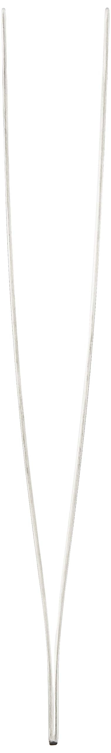 Mercer Culinary 18-8 Stainless Steel Chef Plating Tongs Straight Tip, 9-3/8 Inch
