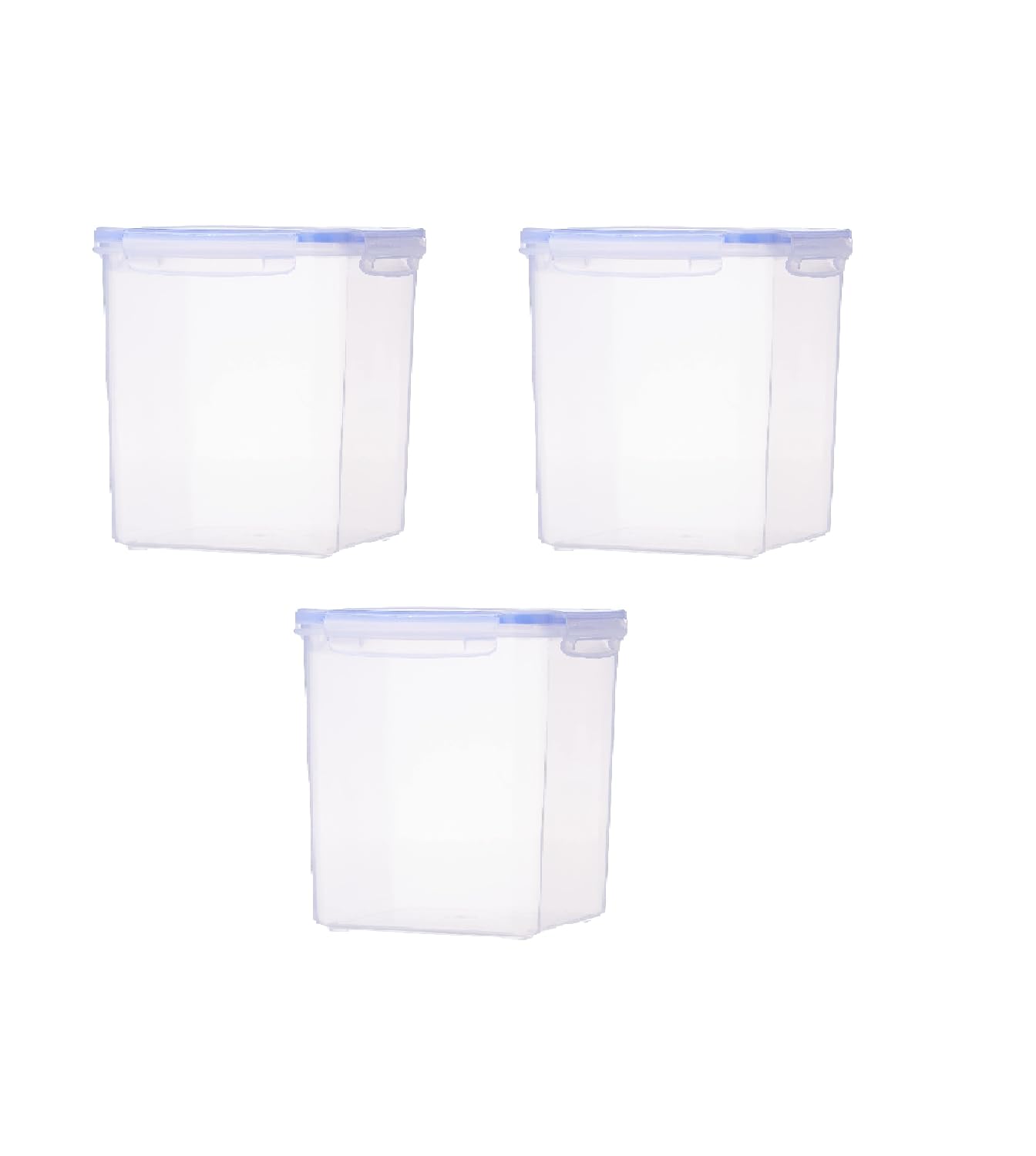 Aristo 204 Lock & Fresh Airtight Food Storage Container, Bpa Free, Leakproof & Freezer Safe, Transparent Kitchen Storage Box Set
