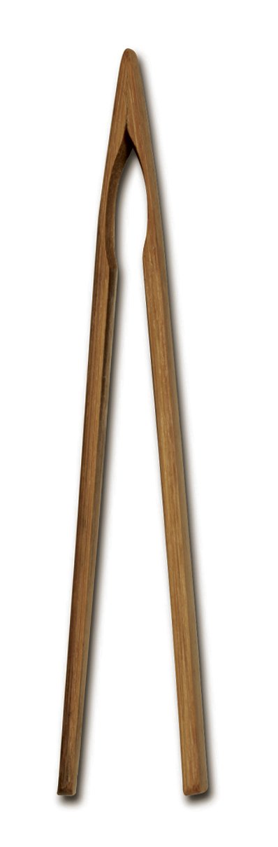 Joyce Chen Burnished Bamboo Toaster Tongs, 6.5 Inch