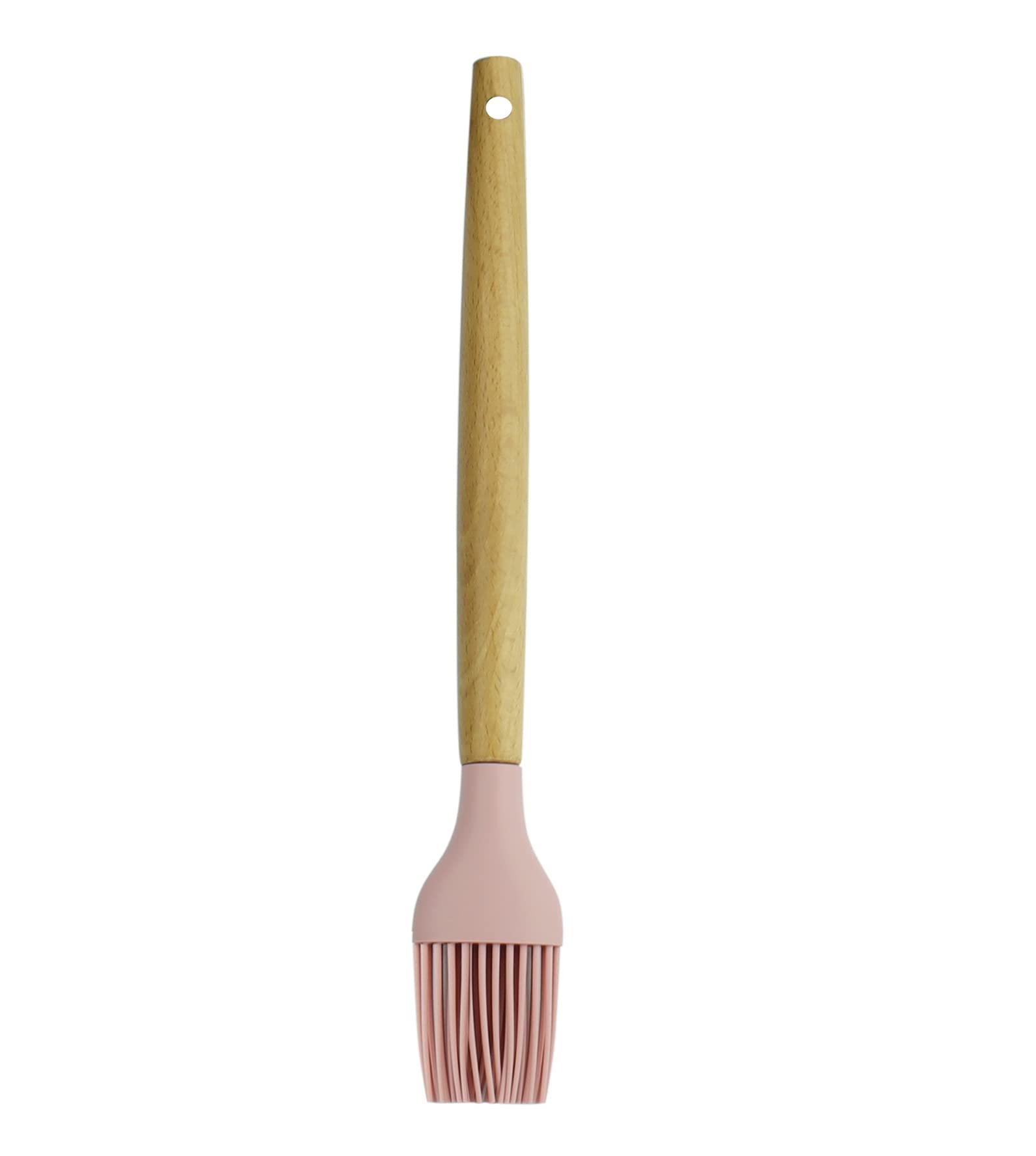 Mobfest Food Grade Large Heat Resistant Silicone Cooking Brush With Wood Handle For Pastry, Cake Mixer, Decorating, Cooking, Bak