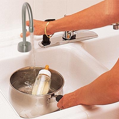 Westbrass D271-Nl-26 Velosah 9'' 1-Handle Hot Water Dispenser Faucet (Tank Sold Separately), Polished Chrome