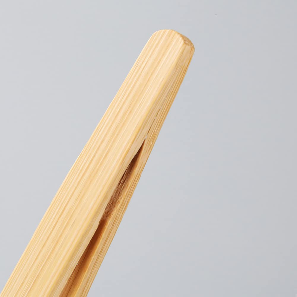 4 Pcs 7Inch Bamboo Tea Tongs Long Toast Tongs Wooden Cooking Tongs Natural Serving Tongs Catering Buffet Tongs Anti Slip Tongs F