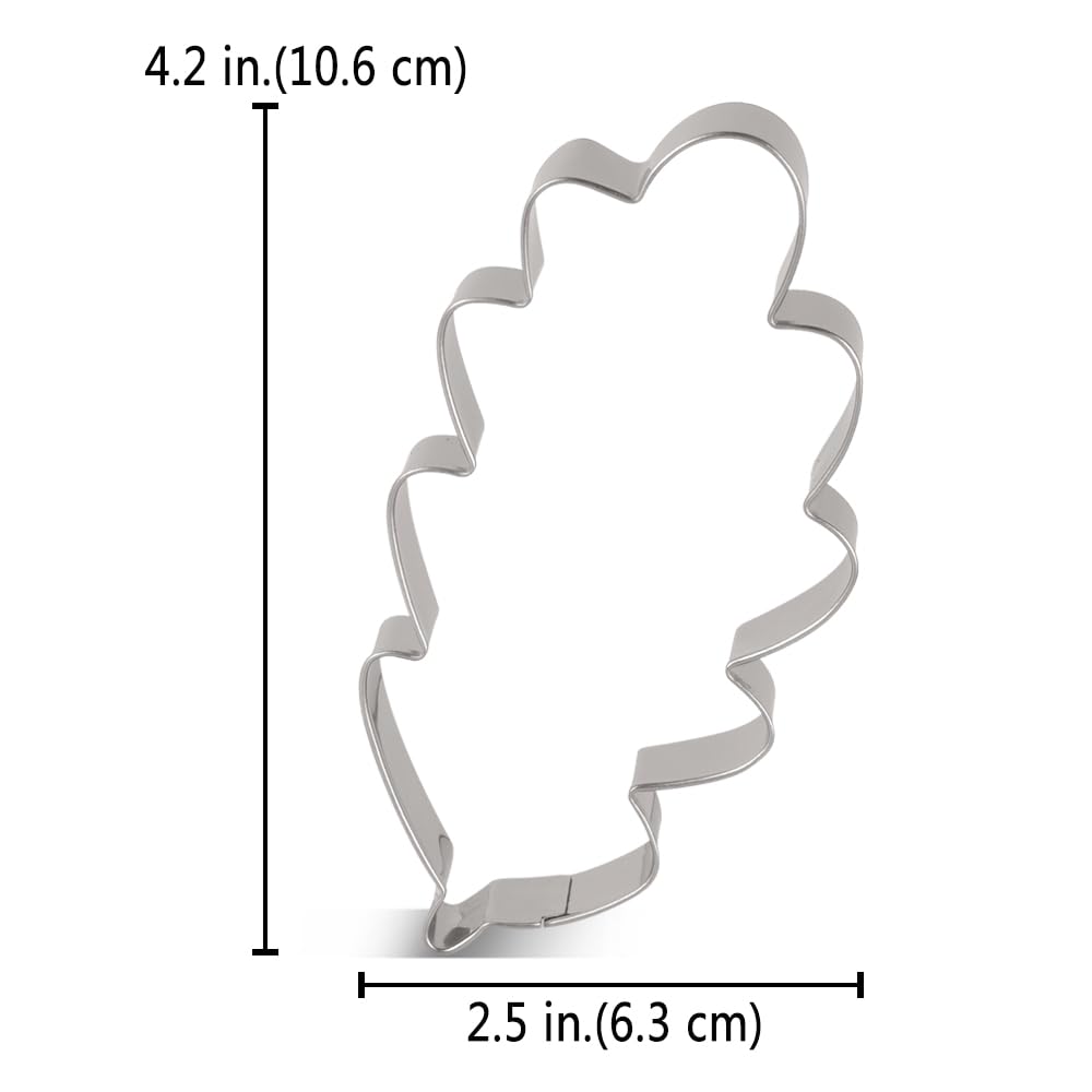 Liliao 4.2'' Fall Oak Leaf Cookie Cutter Stainless Steel