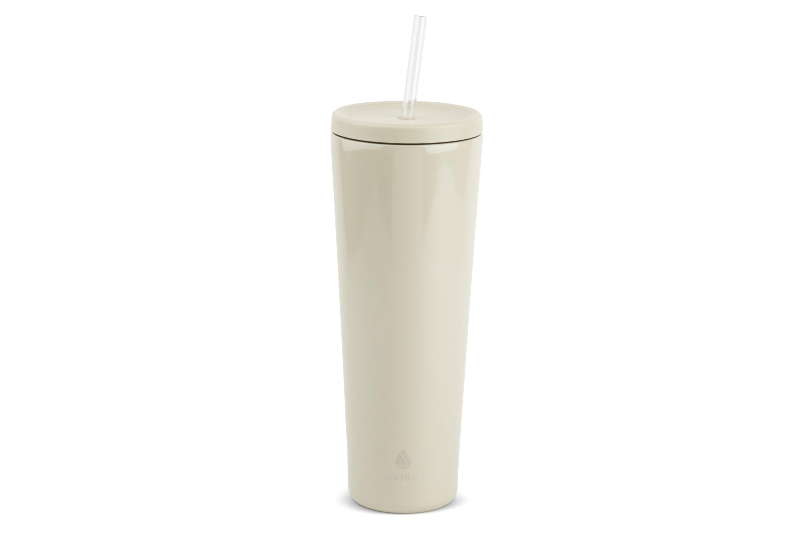 Manna Ranger DoubleWall Insulated Stainless Steel Tumbler With LeakProof Smart Seal Lid And Reusable Tritan Straw  40 Oz  Gr