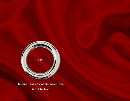 Blackout Curtain Room Darkening Long Door - 9 Feet (Fire Brick, Thermal Insulated, Noise Reducing, Eyelet Design)