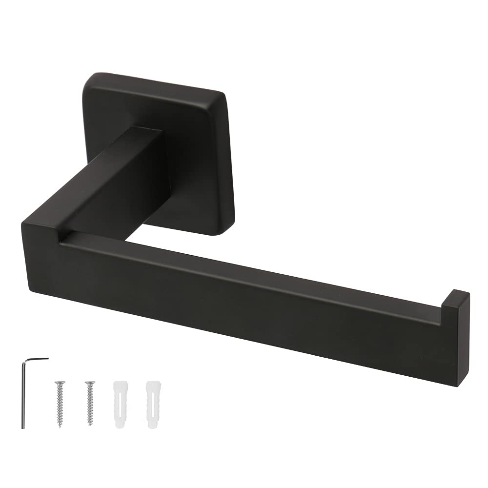 TocTen Toilet Paper Holder-Bathroom Tissue Holder Fit Big Roll Paper, Made of Thicken SUS 304 Stainless Steel, Square Paper Roll