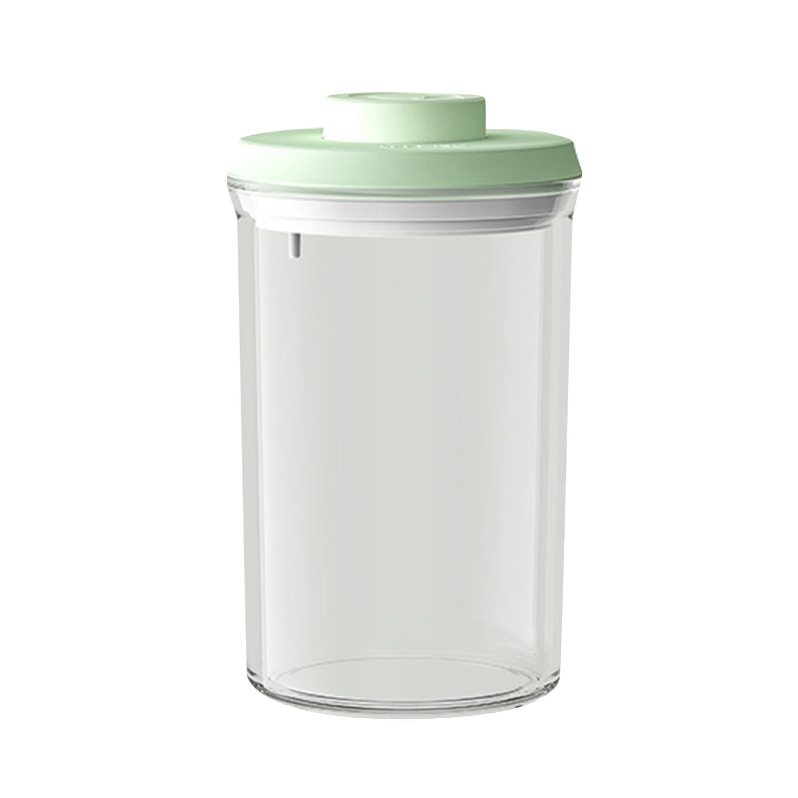 Myaddiction Food Storage Container Cereal Canister Airtight Jar For Loose Tea Spice Nuts Green