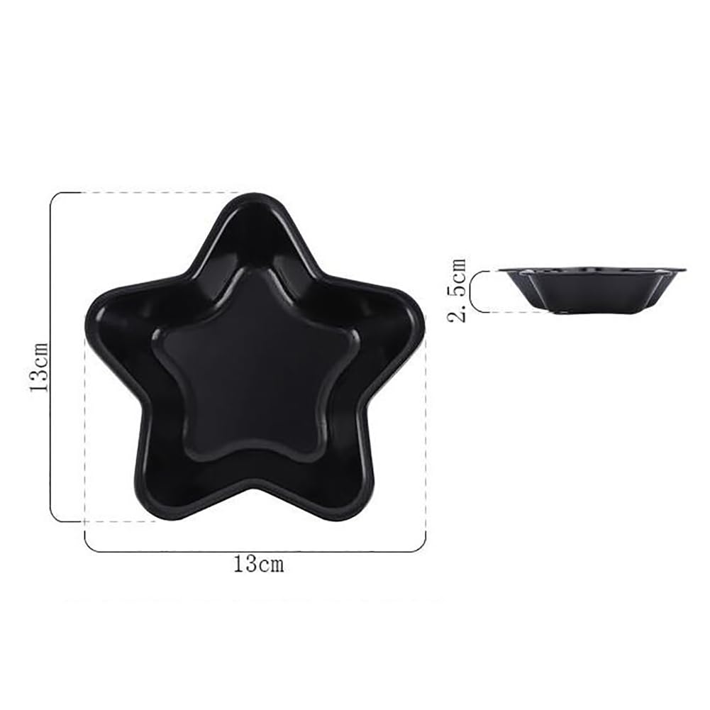 Uuyyeo 3 Pcs Mini Star Cake Pan Mold Cheese Cake Baking Tin Oven Bread Baking Mold Pan Cake Decorating Pan Birthday Party Baking