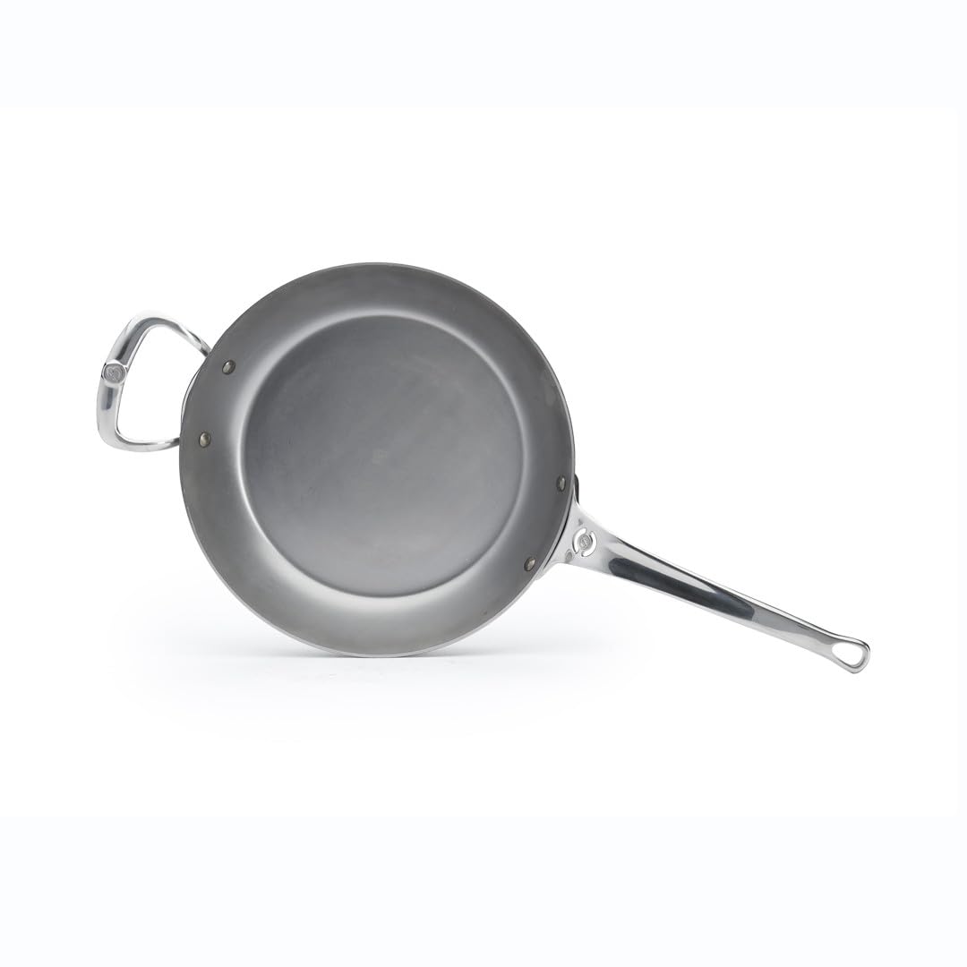Debuyer 5680.32 Frying Pan, Stainless Steel, Silver, Diameter 32 Cm