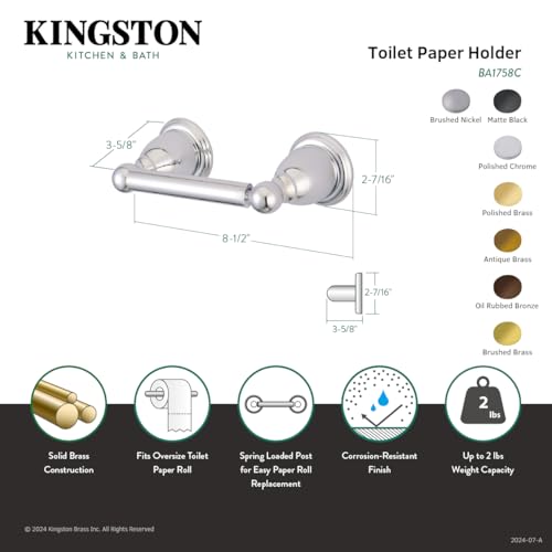 Kingston Brass BA1758AB Heritage Toilet Paper Holder  Antique Brass