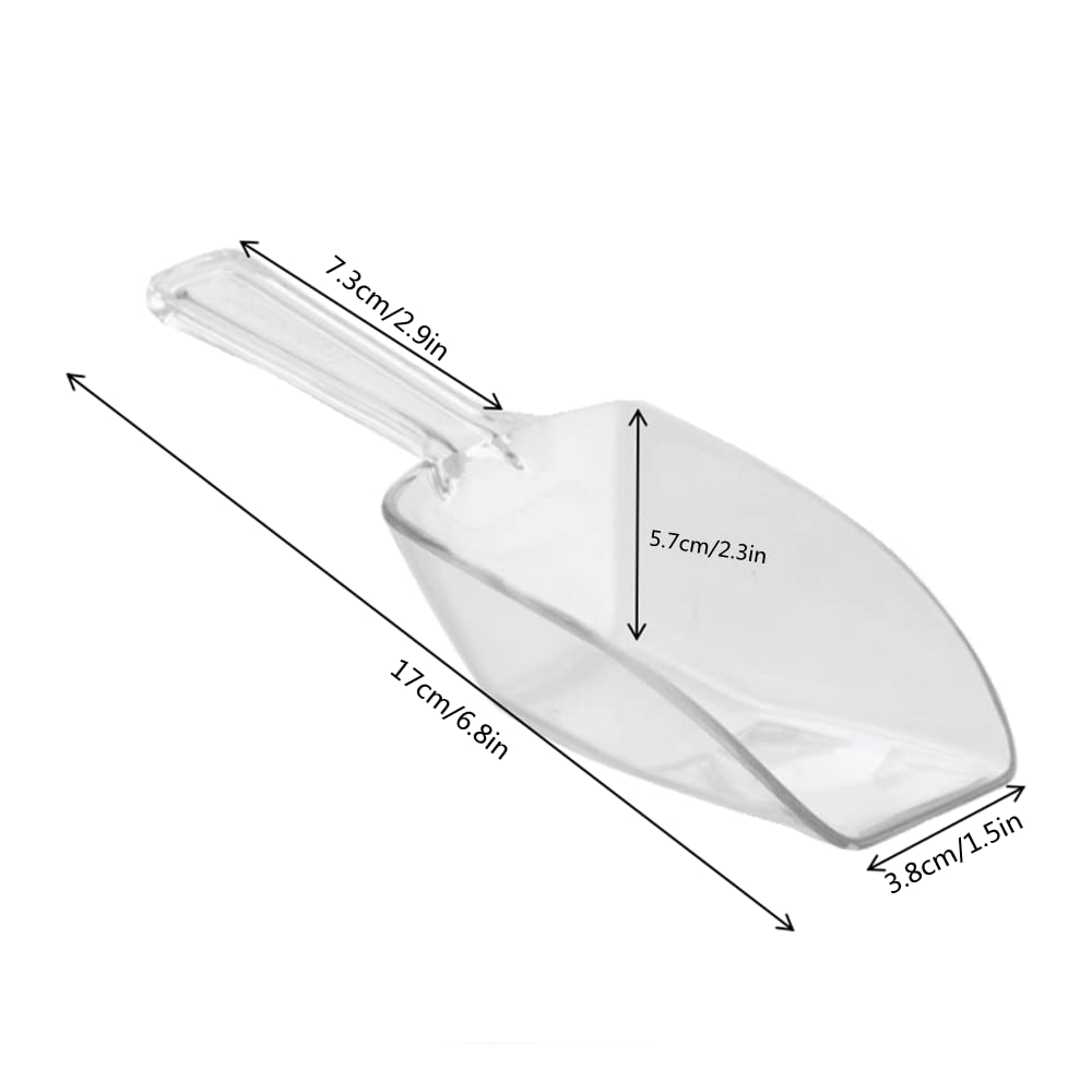 20 Pack Of Set Plastic Buffet Serving Tongs Mini Serving Utensil Tongs Appetizers Tongs And Plastic Kitchen Scoops Clear Ice Sco