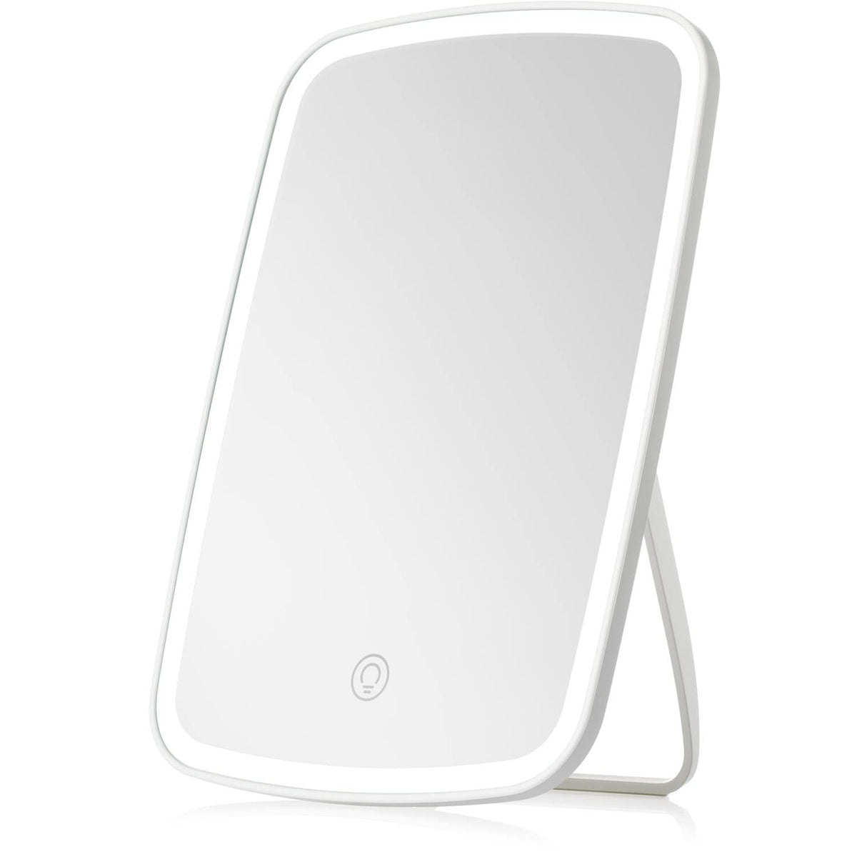 Nezzoe Makeup Mirror Touch Screen Vanity Mirror With Led Brightness Adjustable Portable Usb Rechargeable