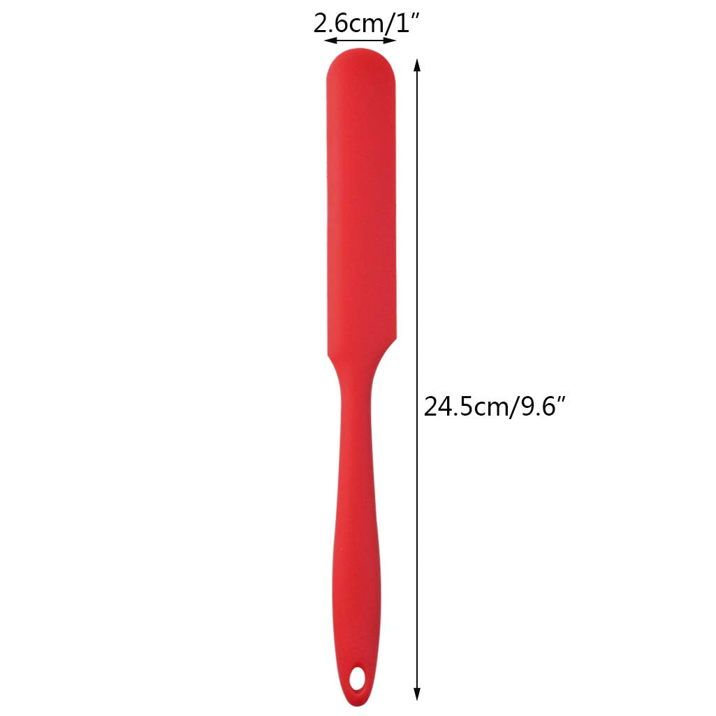4Pcs Silicone Spatula Set Heat Resistant Cake Cream Butter Spatulas Mixing Batter Scraper Non-Stick Flexible Baking Cooking Tool