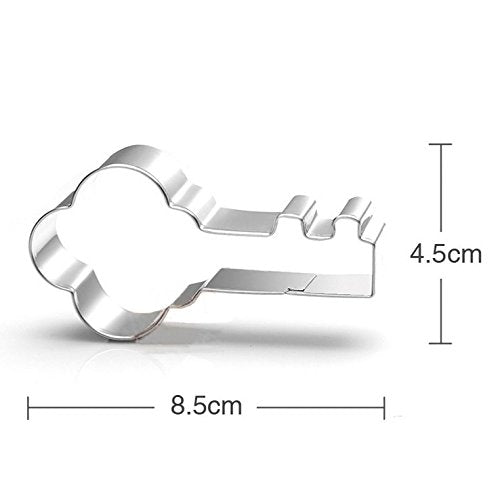 WOTOY Small Key and House Cookie Cutters Set - Stainless Steel