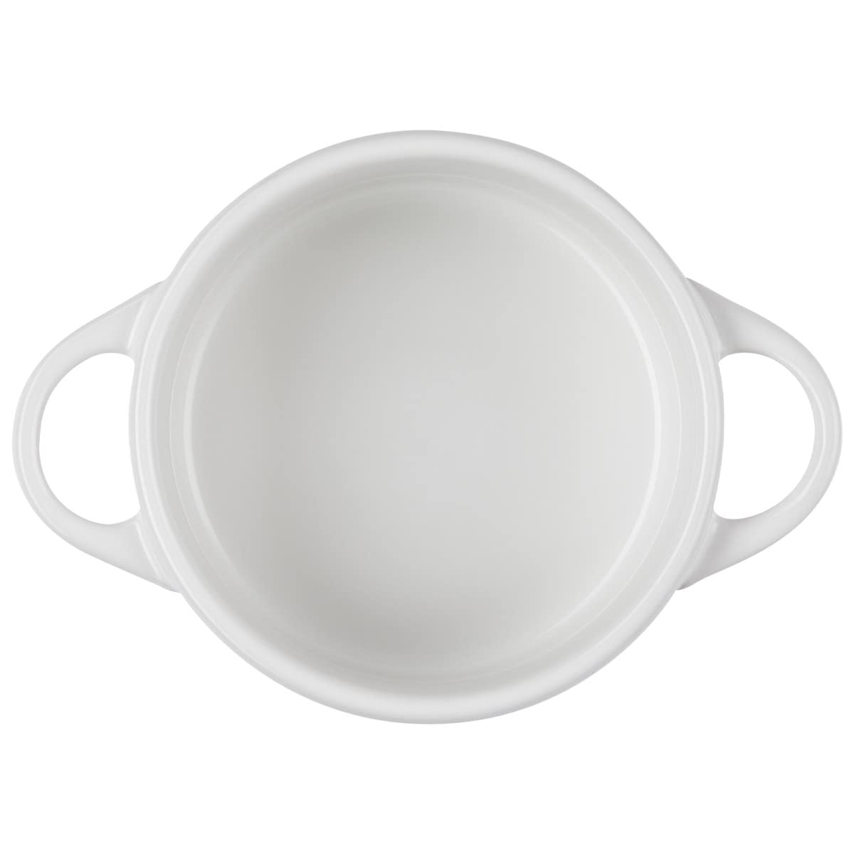 Le Creuset Stoneware Mini Round Cocotte, 8 Oz., White