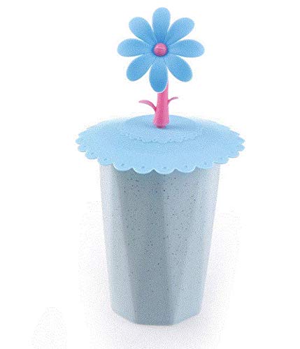5Pcs Assorted Color Silicone Hot Cup Lids With Unique Flower Mug Cover Anti-Dust Airtight Seal Drink Cup Lids Drink Cover Leakpr