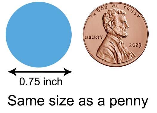 Mini Candy Stickers 0.75 Inch Wedding Favors Set Of 324 (Burgundy)