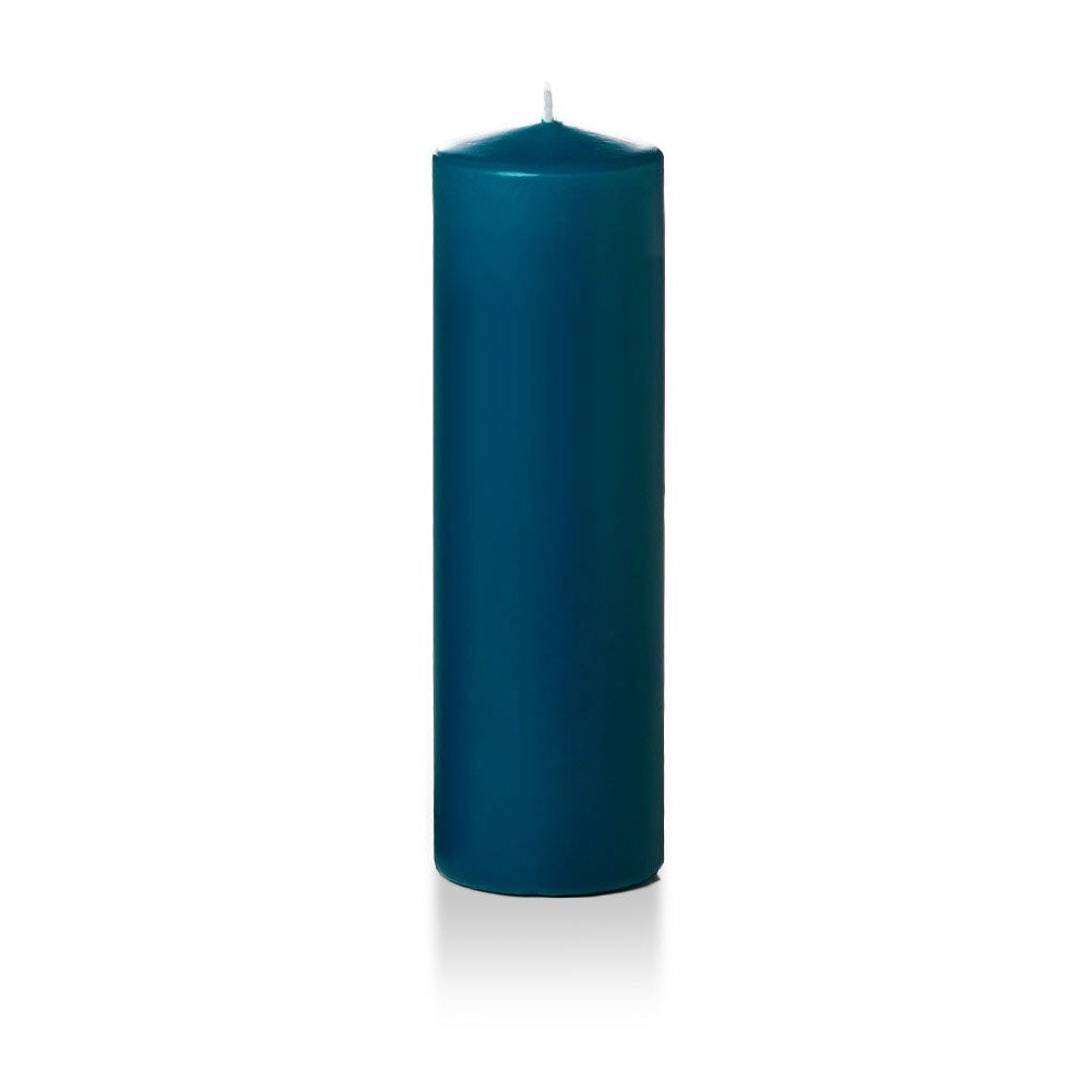 yummi 3 x 10 Sapphire Round Pillar Candles - 3 per Pack