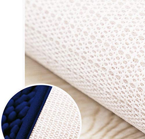 Madeals Chenille Bath Rug Set 3 Piece Bathroom Contour Rugs Combo, Soft Shaggy 2 Piece Bath Shower Mat And U-Shaped Toilet Floor