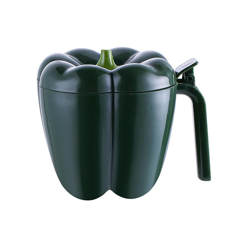 Quira Bell Pepper Shaped Seasoning Container, 4Compartment Spice Box With Spoons, Kitchen Storage Organiser (Multicolour)
