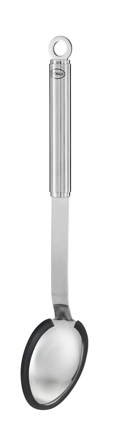 Rsle Rsle Stainless Steel Cooking, Silicone Edge, Basting Spoon