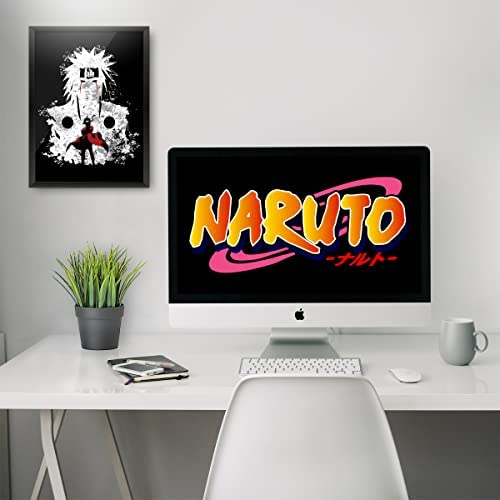 Epic Stuff - Naruto - Jiraiya Crest Design A4 Wall Poster (With Frame) - Best Gifts For Naruto Fans/Anime Fandom (Multicolor)
