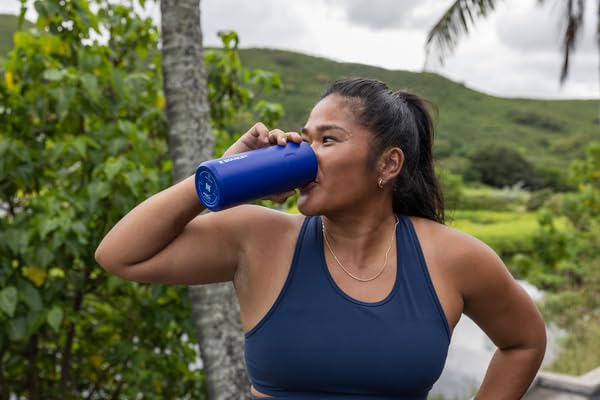 Stanley Iceflow Cap And Carry+ Water Bottle 16 Oz | Wide Mouth Twist Lid | Lightweight & Leakproof For Travel & Gym | Insulated