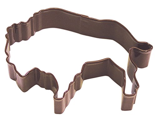 R&M Buffalo 4'' Cookie Cutter Brown With Brightly Colored, Durable, Baked-On Polyresin Finish