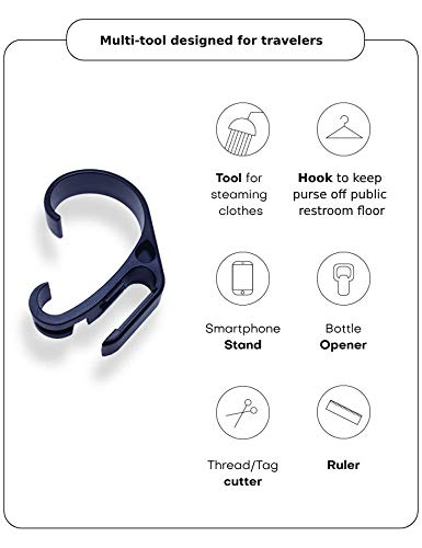 Steam Clip Travel Tool Over Shower Door Hook Traveler'S Steamer Clip Hook, Over The Door Hanger For Shower, Heavy Duty Clip Hook