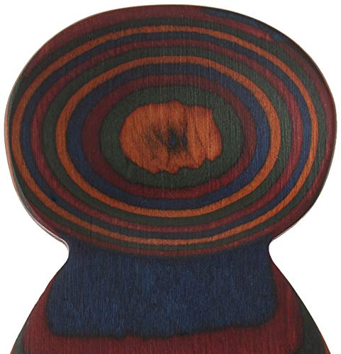 Island Bamboo Pakkawood Salad Hands, Rainbow