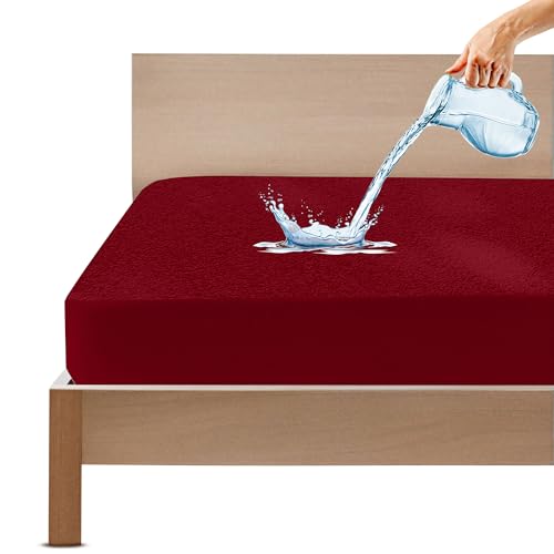 Gadda Co Water Proof Terry Cotton Mattress Protector/Cover -As Per Your Mattress Size, Customized Size (Max Width 78 Inch And Ma