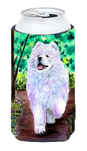 Samoyed  Tall Boy Beverage Insulator Beverage Insulator Hugger