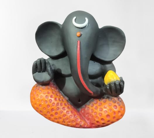 Shivmyra Lord Ganesh Idol Ganesha Idol Ganpati Vinayaka Idol Brown Metal Statue For Home Decor Car Dashboard Mandir Pooja Murti