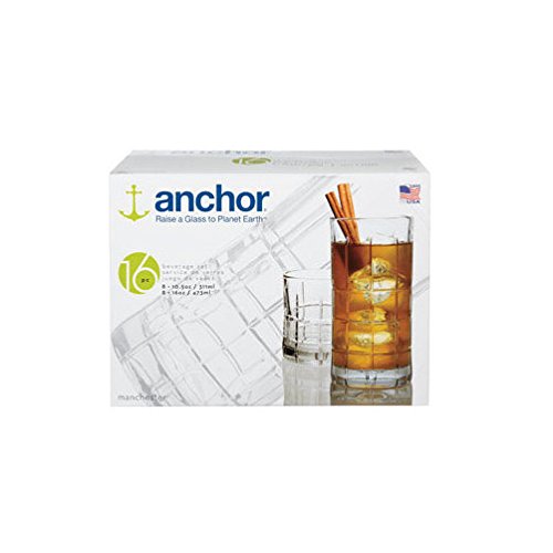 Manchester Drinkware Set 16pc