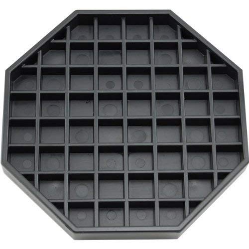 Great Credentials Coffee Countertop Octagon Drip Tray - 6'' Black