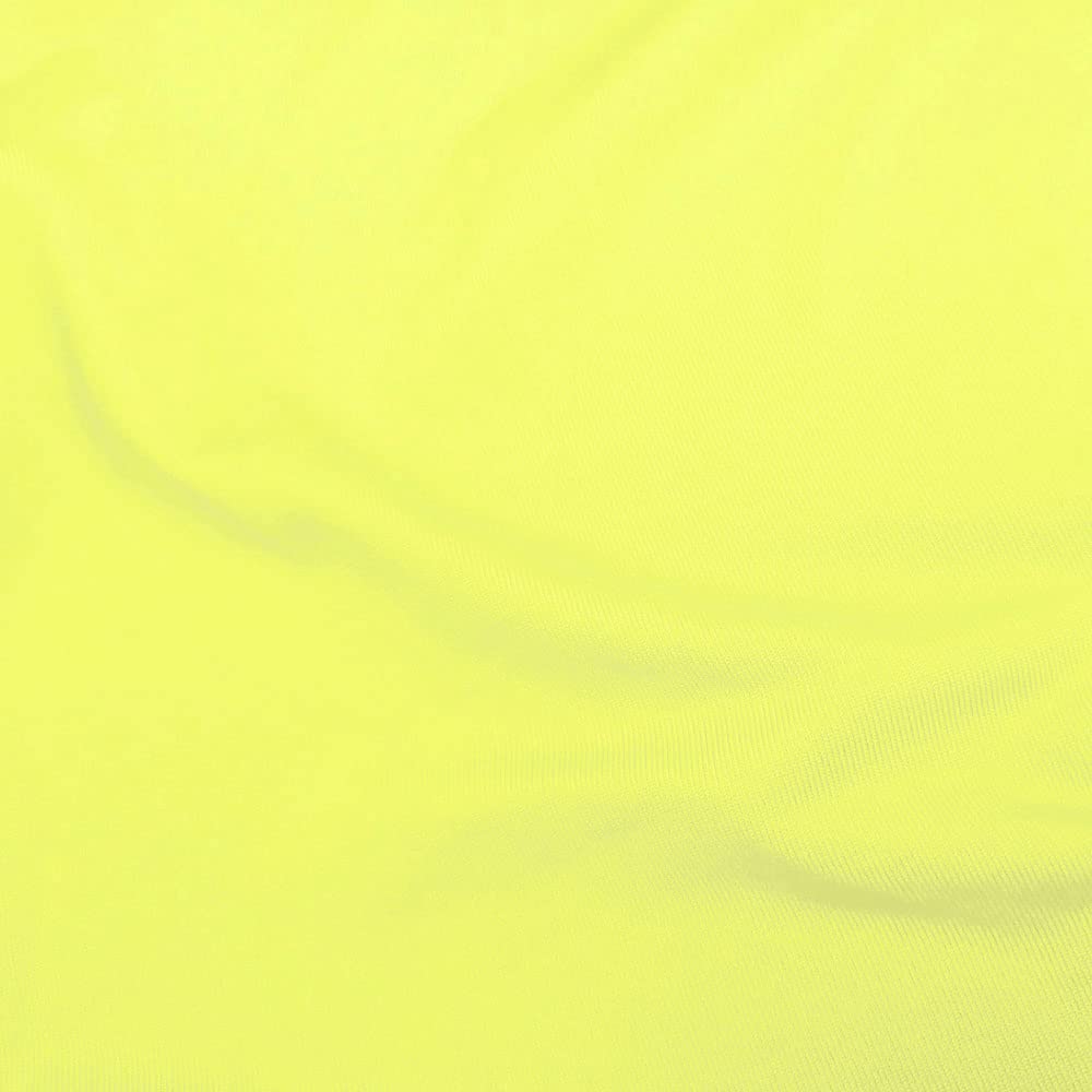 Gowinex 8Ft Lemon Yellow Stretch Spandex Table Cover Tablecloth For Rectangular Fitted Folding Table