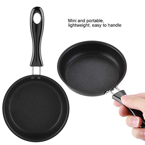 Topincn Hammered Copper Collection Mini 5.5    Egg Pan, Premier Nonstick Aluminum Cookware With Rubber Grip Handle, Dishwasher O