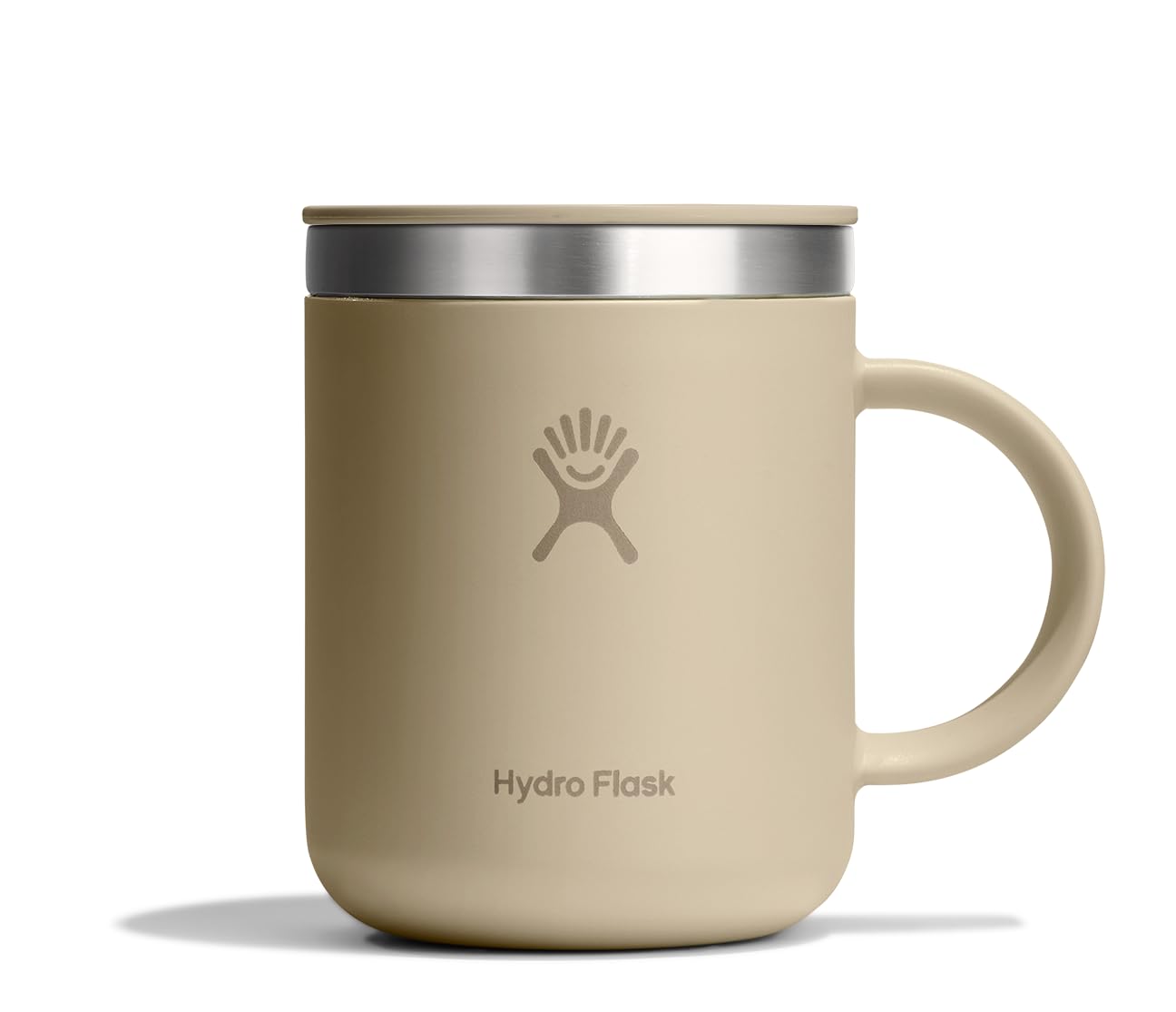 Hydro Flask Coffee Mug - Insulated Stainless Steel, Non Spill, Leak Resistant Travel Mug 12 Oz Oat Tan
