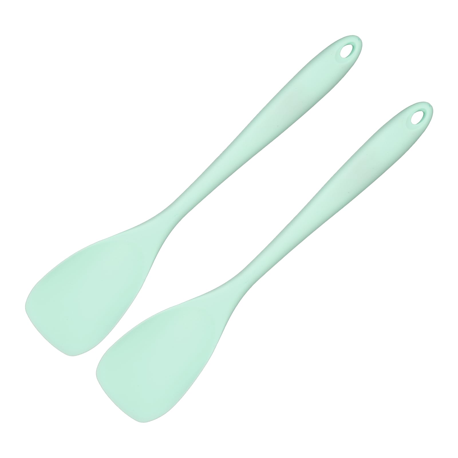 uxcell 2 Pack Silicone Spoon Spatula, Heat Resistant Spoonula Spatula Flexible NonStick Kitchen Cooking Spoon Scrapers for Cook