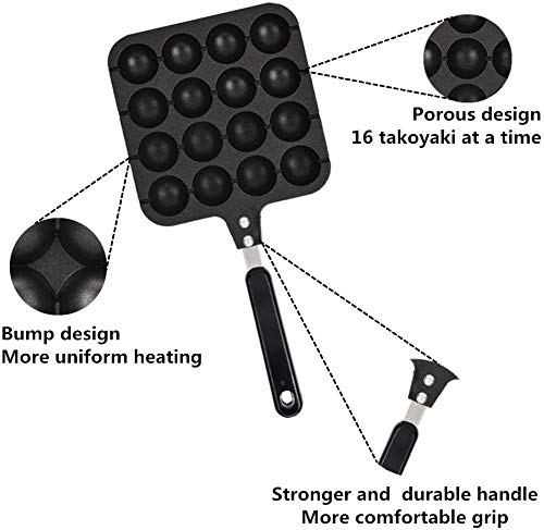 Takoyaki Grill Pan Premium Material Non-Stick Plate Round Pancakes Cooking Tools Baking Mold Tray Home Kitchen Accessories