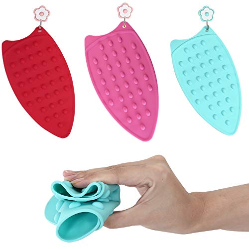 2Pack Silicone Iron Rest Pad, Thicker Series Hot Resistant Mat For Ironing Board, Easy To Use With Wall Hole And Multicolor For