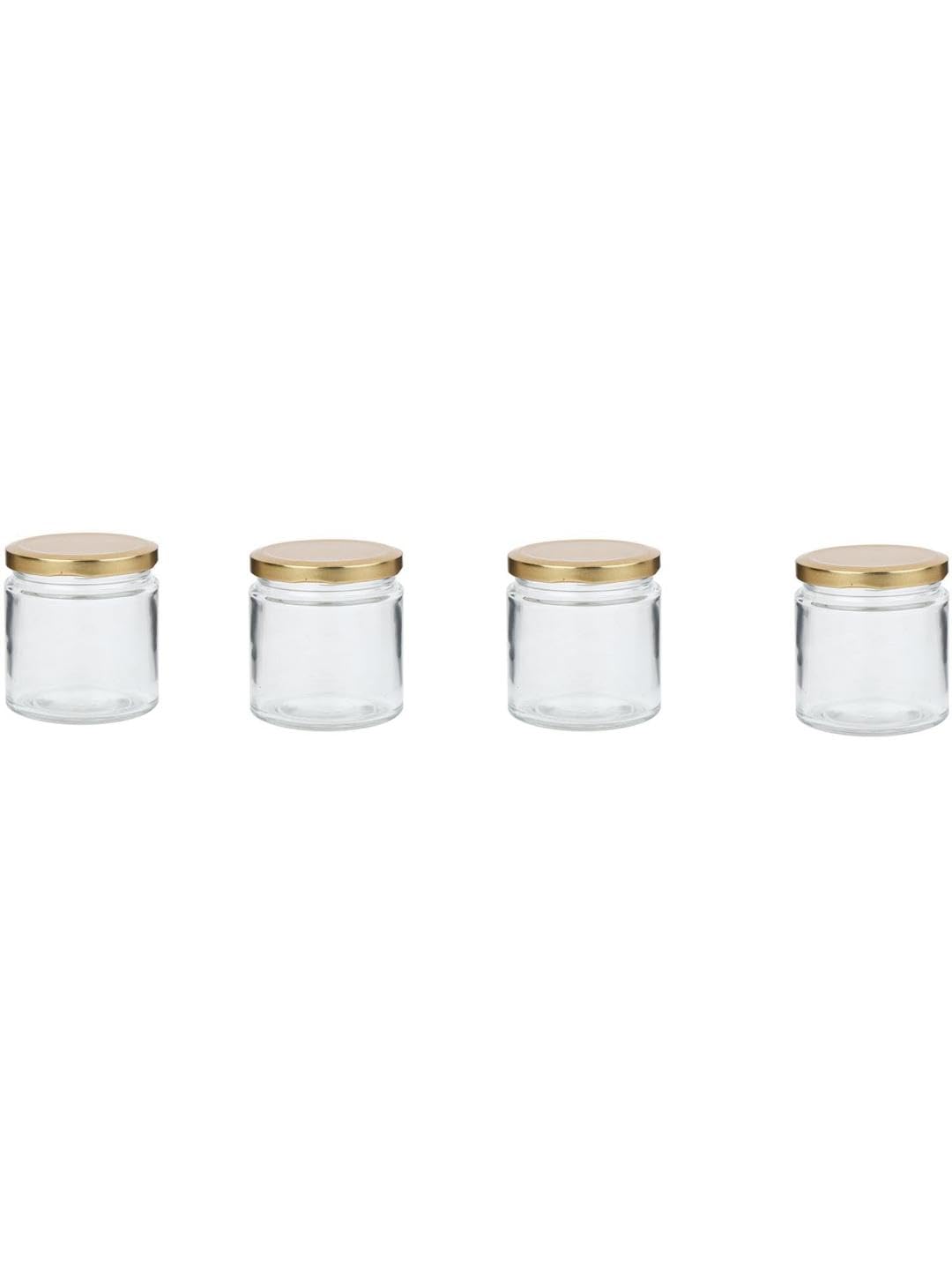 Afast Glass Jar With Lid Airtight Kitchen Container Set For Storage  25 Ml, Pack Of 4_Hu136
