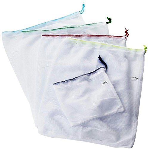 Natural Home Reusable Produce Bags, Other-Size, White