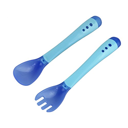 Tinny Tots Heat Sensitive Spoon & Fork Set