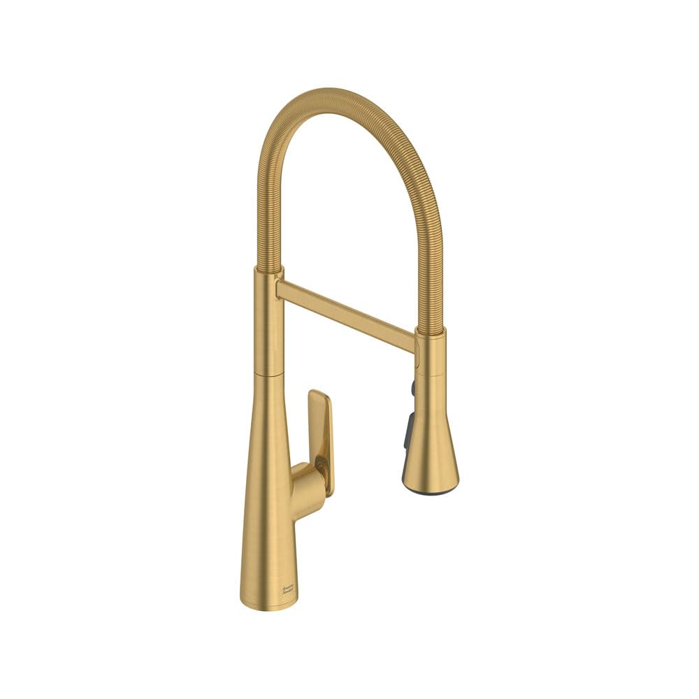 American Standard 104882GN00 Aspirations Semi-Pro Kitchen Sink Faucet, 1.8 GPM, Brushed Gold