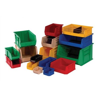 Quantum Qus270Gn Green Ultra Stack And Hang Bin, 18'' X 16-1/2'' X 11'' Size (Pack Of 3)