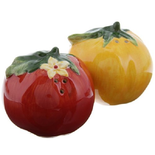Appletree Designs Cosmos Multicolor Ceramic Salt And Pepper Shakers Set